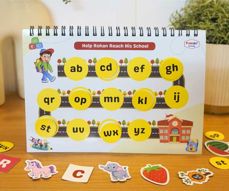 Level 1 Combo - Three Activity Playbooks Set - Alphabets, Numbers, Colour Shapes