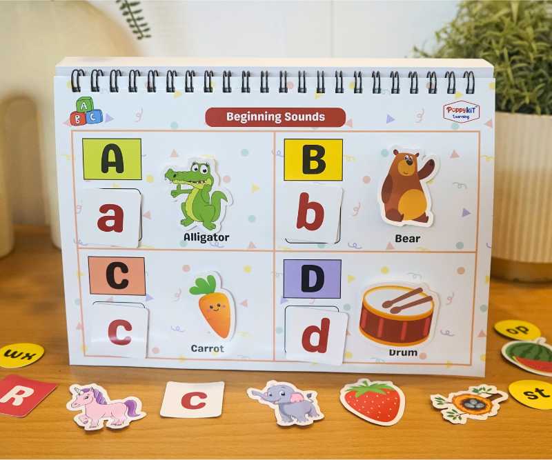 Level 1 Combo - Three Activity Playbooks Set - Alphabets, Numbers, Colour Shapes