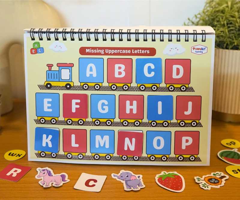 Level 1 Combo - Three Activity Playbooks Set - Alphabets, Numbers, Colour Shapes