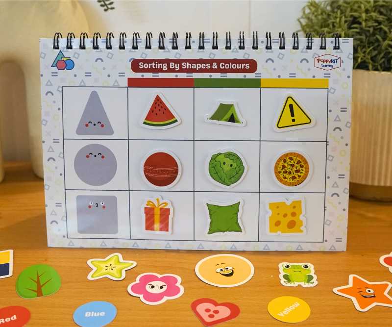 Level 1 Combo - Three Activity Playbooks Set - Alphabets, Numbers, Colour Shapes