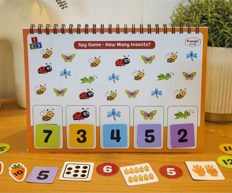 Level 1 Combo - Three Activity Playbooks Set - Alphabets, Numbers, Colour Shapes