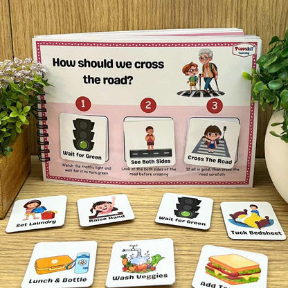 WH Questions Kit - Set of 6 WH Concepts Books (Laminated) for Speech & Language Development