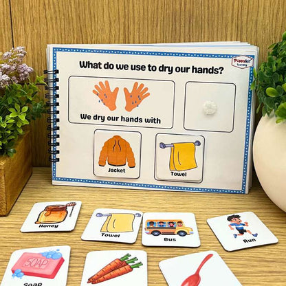 WH Questions Kit - Set of 6 WH Concepts Books (Laminated) for Speech & Language Development