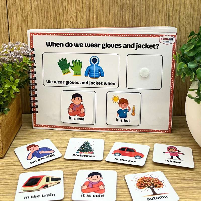 WH Questions Kit - Set of 6 WH Concepts Books (Laminated) for Speech & Language Development