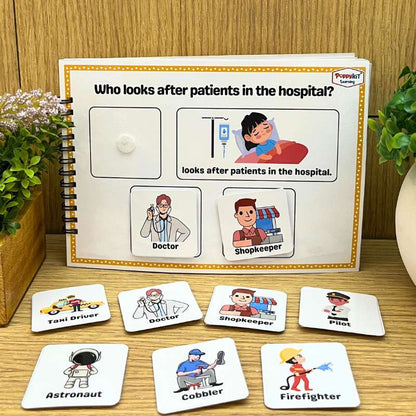 WH Questions Kit - Set of 6 WH Concepts Books (Laminated) for Speech & Language Development