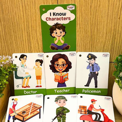 Communication Cards - Set of 100 Cards (Laminated) on Daily Routine, Communication, Emotions, Places, Characters, Outdoor Safety