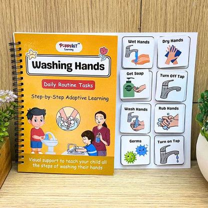 Combo Pack of 6 Daily Routine Tasks + Communication Cards + 3 Daily Routine Charts for Daily Routine Learning
