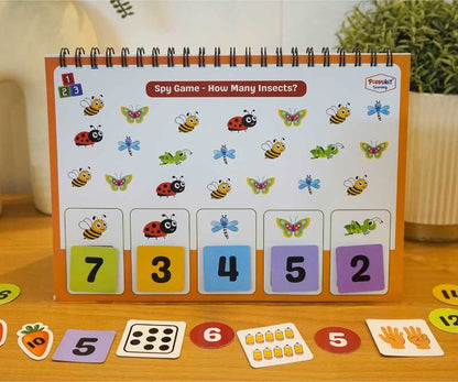 Level 1 Combo - Three Activity Playbooks Set - Alphabets, Numbers, Colour Shapes