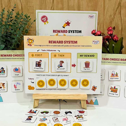 Reward System for Positive Reinforcement / Token Economy - Set of 3 Reward Charts + Task Reward Boards + Tokens