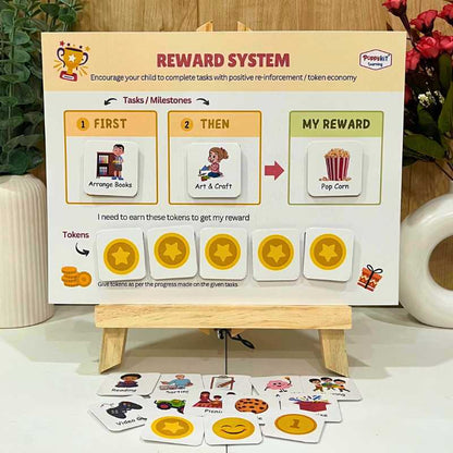 Reward System for Positive Reinforcement / Token Economy - Set of 3 Reward Charts + Task Reward Boards + Tokens