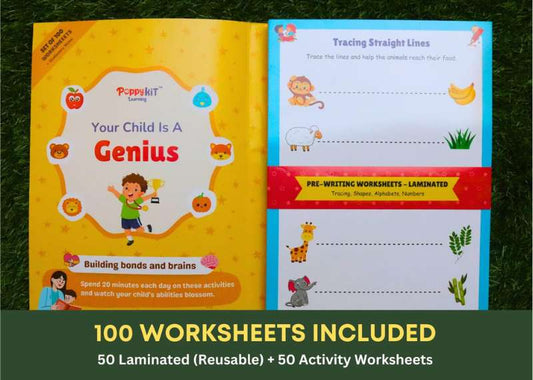 Early Learning Worksheets Kit (Reusable) Laminated